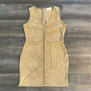Faux Suede Dress